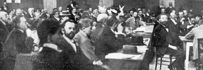 Group of Delegates at the Zionist Congress, Basle, 1897 by Swiss Photographer